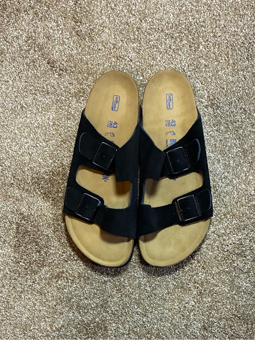 Birkenstock Arizona All Black Sandals EU 43 US 10